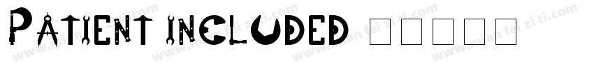 Patient included字体转换